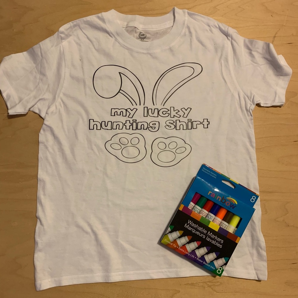 Easter Coloring Shirt w/ Washable Markers